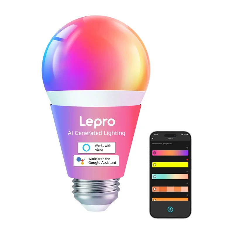 LEPRO B1 E27 LED Bulb with Bluetooth and Wi-Fi, 806 lm